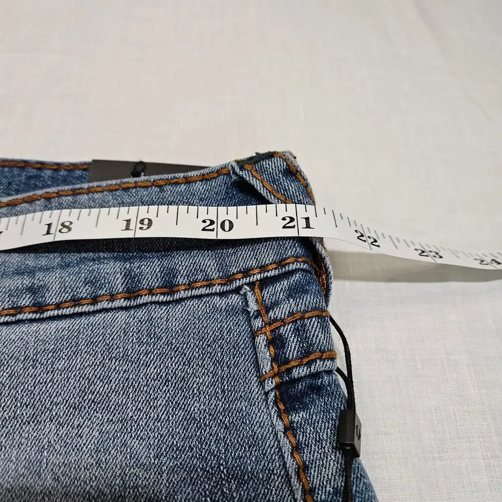 True Religion Geno Relaxed Slim Big T Flap Jeans Blue Size 40x32
